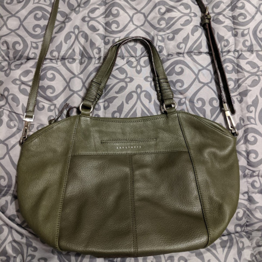 Sanctuary Leather Crossbody/Handbag - Olive EUC
